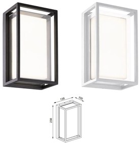 Aplica LED iluminat exterior modern IP65 CHAMONIX gri inchis