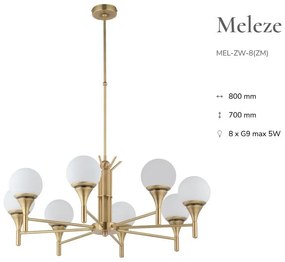 Lustra deosebita design LUX realizat manual MELEZE 8L