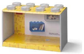 Raft de perete pentru copii LEGO® Brick 8, gri