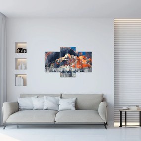 Tablou - Ilustrație de sweathouses (90x60 cm)