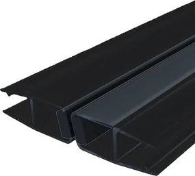 Încuietoare magnetică neagră UMAG 5 pentru ușile de duș Kerra