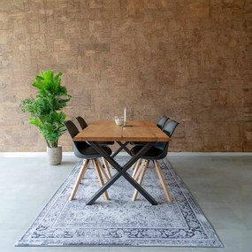 Scaun living cu cadru din lemn BUC 242 negru