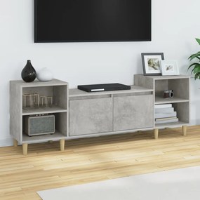 821192 vidaXL Comodă TV, gri beton, 160x35x55 cm, lemn prelucrat