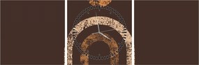 Tablou - Arce portocalii N⁰1 (cu ceas) (90x30 cm)