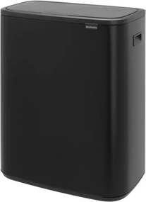 Cos de gunoi Brabantia Bo Touch 1001274, 60 L, Deschidere lina, silentioasa si larga, Rezistent la amprente, Negru mat