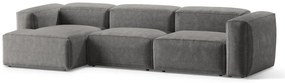Coltar 4 locuri Bergamo velur reiat L344 cm