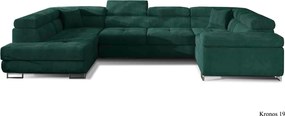 Colțar lemn masiv Formă U Extensibil Lety 340x202cm Personalizabil