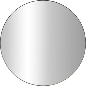 Oglindă rotundă NOOR, ramă metalică, culoare neagră, Ø 80 cm