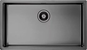 Chiuveta inox Alveus Quadrix 60 finisaj antracit 79x45 cm