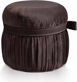 Taburet lemn masiv Tod, 42 × 40 × 42 cm - Ø40 x H42 cm