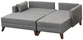 Canapea extensibilă de colț Bella Corner Right 2 Grey