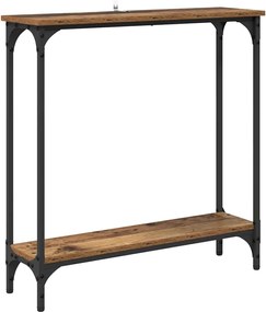 vidaXL Masă de consolă Lemn Vechi 75 x 22,5 x 75 cm Lemn compozit