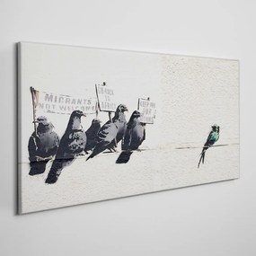 Tablou canvas Păsări care protestează Banksy