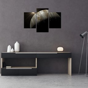 Tablou cu planetă în cosmos (90x60 cm)