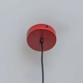 Lampă suspendată pe cablu ETNA II, 1xE27/15W/230V, Ø 25 cm, roșu