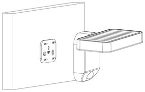 Eglo PASTION 98191 - Lampă de perete solară LED cu senzor, 4,5W/3,7V, IP44