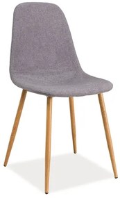 Scaun de masa Culoare Gri / Stejar, FOX