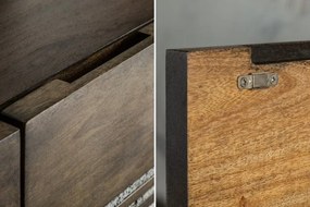 Dulap design extravagant Ongx 100cm, lemn mango/ piatra agat A-39231 VC