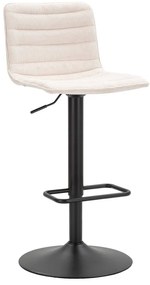 Scaun de bar alb/negru cu înălțime ajustabilă (înălțime șezut 61 cm) Malia – Mauro Ferretti