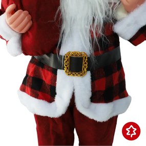 Mos Craciun Rosu Modern 45 cm