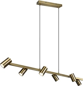 Trio - Candelabru suspendat MARLEY 6xGU10/35W/230V, finisaj alamă