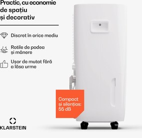 Klarstein DryFy Pro Connect Smart, Dezumidificator de aer, WiFi, Compresie, 60l/24h, 45-65m²