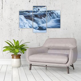 Tablou - Râu iarna (90x60 cm)