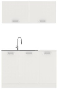 Bucatarie Taco, Alb, L 120 cm