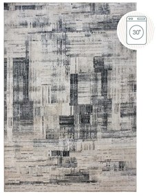 Covor gri lavabil 152x230 cm Silas Abstract – Flair Rugs