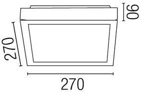 Plafonier de baie IP44 Tola-1 62983