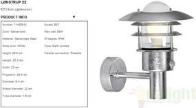 Aplica de perete exterior cu senzor IP44 Lonstrup 22 GS 71432031NL