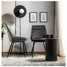 Scaun de bucătărie Misty Velvet, gri