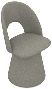 Scaun de sufragerie gri tapițat Kalo – Makamii