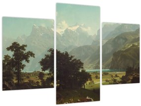 Tablou - Albert Bierstadt, Lake Lucerne, reproducere (90x60 cm)
