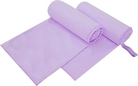 vidaXL Prosoape Sport 2 pcs Violet 200 x 100 cm Poliester și poliamidă