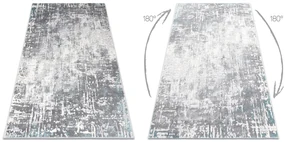 Covor CORE W9782 - structural, două niveluri de lână, fildeş / gri