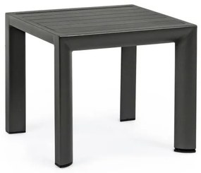 Set 2 masute de cafea pentru gradina, metal, antracit, 40x40x35 cm, Cruise Bizzotto