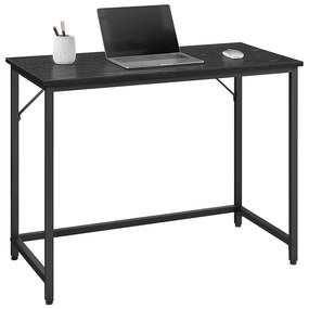 Masă de birou , cadrul din metal , stil industrial , negru  | VASAGLE