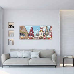 Tablou - Stradă de iarnă (120x50 cm)