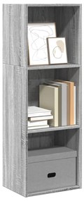 vidaXL Bibliotecă, gri sonoma, 40x30x114 cm, lemn prelucrat