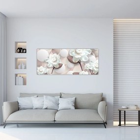 Tablou - Flori de trandafir (120x50 cm)