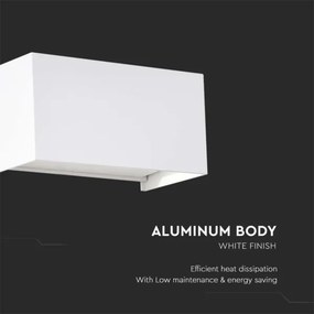 Aplica de perete LED pentru exterior LED/24W/230V 4000K IP65 albă