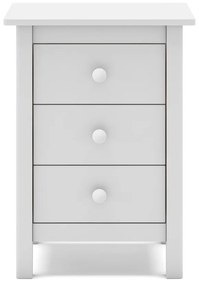 Noptieră de copii albă din lemn masiv de pin Max – Marckeric