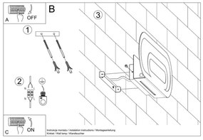 Aplică SACCON 2xG9/40W/230V Sollux SL.0931