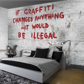 Fototapet - Inscripție Graffiti (254x184 cm)