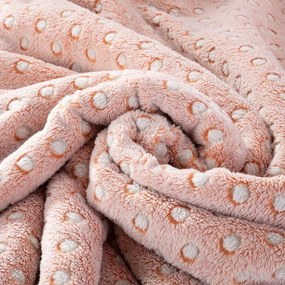 decoDoma Set cu blăniţă POLKA caramel 3 buc