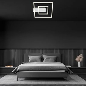 Briloner - Plafonieră LED FRAME, 22 W, 230 V, 3000 K, 30 x 32 cm, crom mat