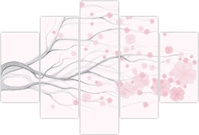 Tablou - Flori roz (150x105 cm)