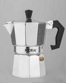Cafetiera Espresso Floria ZLN2492, 6 cesti, 300 ml, O9 cm, aluminiu, Argintiu