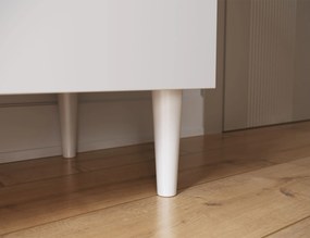 Comoda cu dulapuri si sertar DULLUM 200x75cm, alba